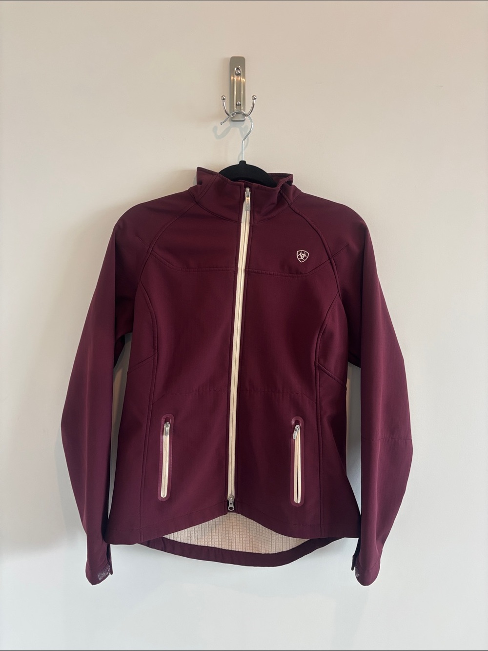 Ariat Women's Burgundy Softshell Zip Up Jacket